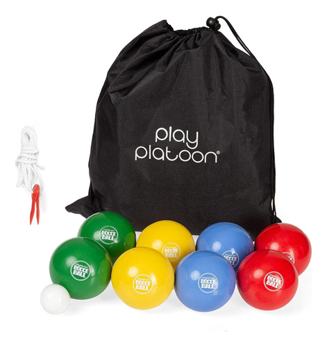 Juego De Petanca Play Platoon De 84 Mm/90 Mm/100 Mm Con 8 Pe