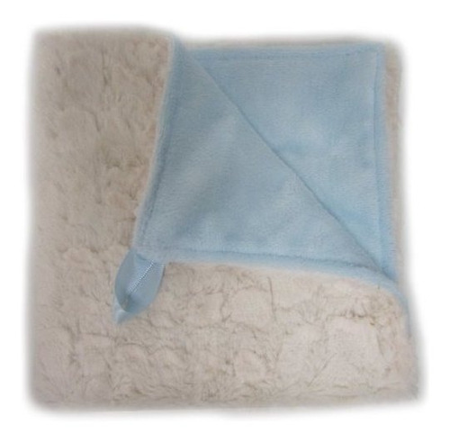 Manta Ovejita Ecru/blue Para Bebé De Baby Doll Bedding