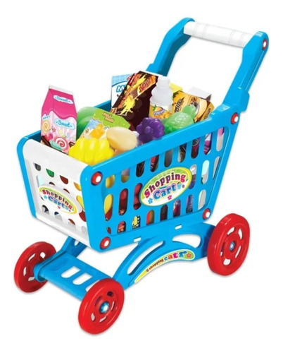 Juego Carrito Supermercado Para Niños Accesorios Juguetes