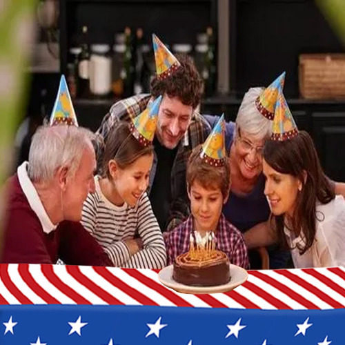 Mantel Con Bandera Patriótica Del 4 De Julio, Desechable