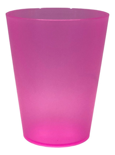 Vaso Acrilico Irrompible En Colores Traslúcidos Practi-k Rosa