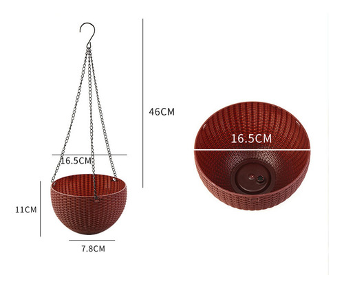 Planta Colgante Planta Decorativa Con Almacenamiento Marrón