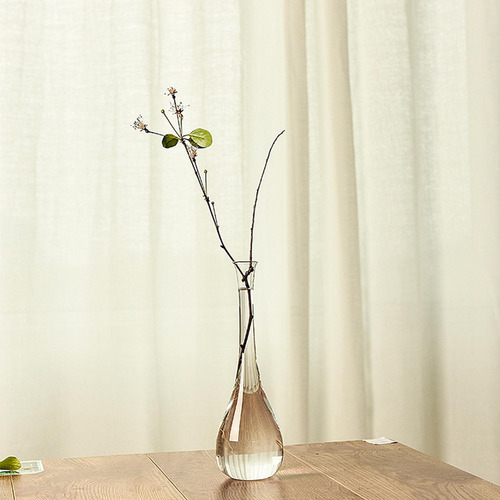 Florero De Vidrio Para Flores Equipo Para Sala Raya Modelo F