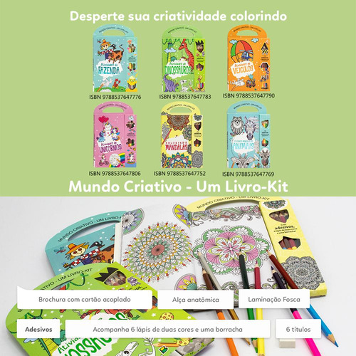 Mundo Criativo - Um Livro-kit: Atividades Da Fazenda, De Brijbasi., Vol. 1. Editorial Brasileitura, Capa Mole, Edição 1 Em Português, 2024