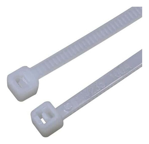 18 Pound Solid Nylon Cable Zip Ties 4 L White