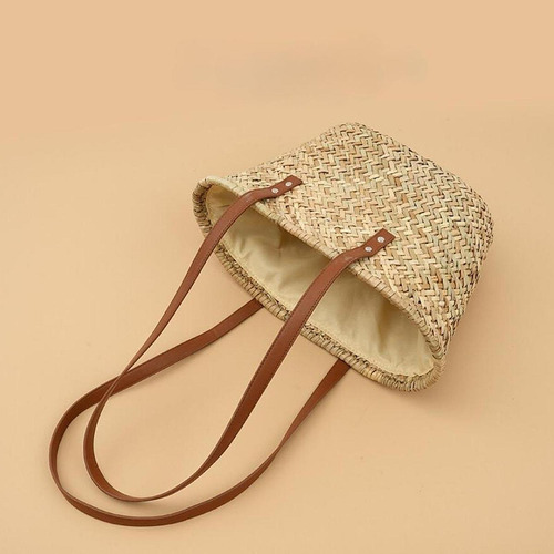 Bolso Tejido Bolso Sólido Bolso De Mano Elegante, Para