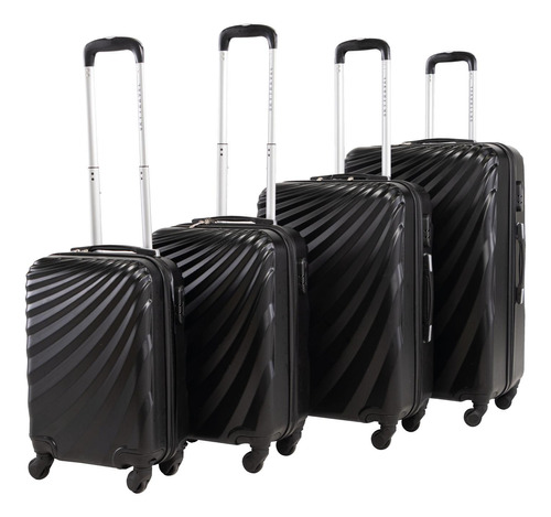 Set 4 Maletas Rigidas Viaje4 Ruedas Abs Sky Travel