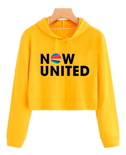 Moletom Cropped Infantil Now United Blusa Casaco Meninas #