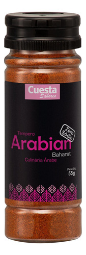 Tempero Arabian Baharat - Culinária Árabe - Zero Sódio - 55g