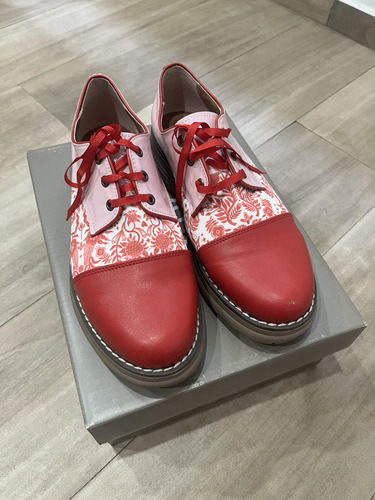 Zapatos Miye Collazzo. Impecables! Rojo 40 (Usado)