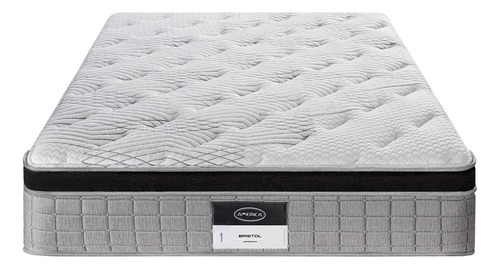 Colchón Bristol Infiniti América Individual 30cm Color Blanco