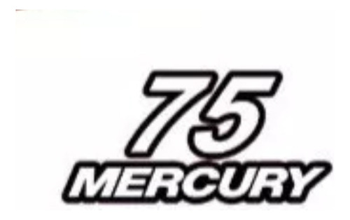 Calcomania Mercury 75 