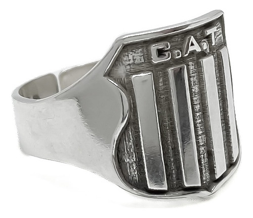 Anillo Escudo Equipo Fútbol Argentina Talleres De Córdoba B - Mediano Plata 925