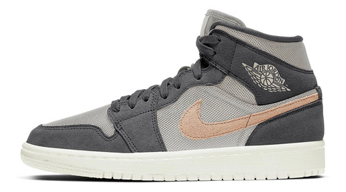 Zapatillas Jordan 1 Mid Grey Onyx (women's) Bq6472_020   