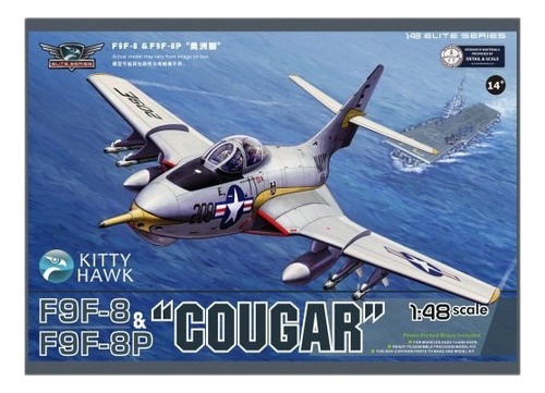 Kitty Hawk Cougar F9f-8 & 8p 1/48 Rdelhobby Mza