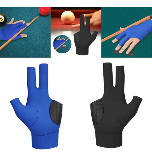L 2 Guantes De Billar De Tres Dedos For Mujer