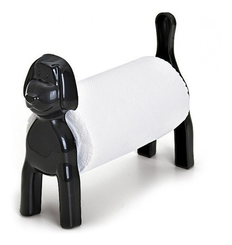 Porta Papel Toalha Cachorro Dog Preto - Cozinha & Churrasco