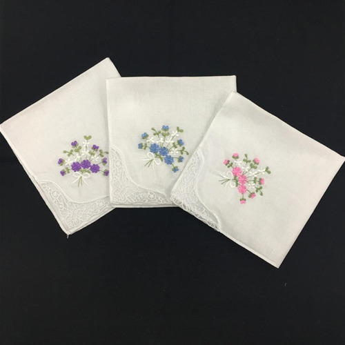 De Encaje De Con De Flores Para Mujer, Lavable,