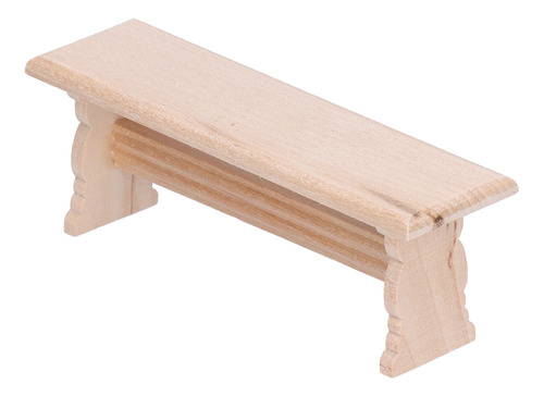Mesa De Comedor 1:12 Silla De Madera Para Casa De Muñecas Si