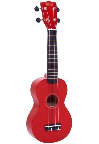 Ukelele Soprano Mahalo R1 Rainbow Series Rojo Con Funda