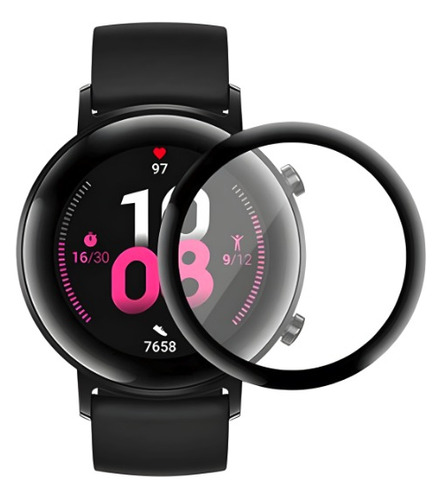 Pack 2 Protector 3d Pantalla Biselado Huawei Watch Gt2 42mm