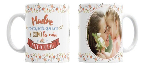 Tazón Personalizado Con Foto,regalo Día Madres, Incluye Caja