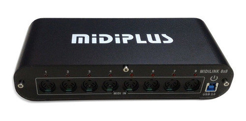 Interfaz Midi Usb Midiplus 8x8 Usb 3.0 8 In 8 Out