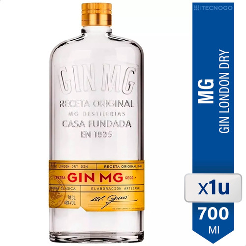 Gin Mg London Dry Gin Seco Importado - 01almacen