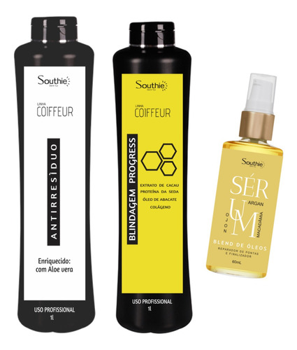 Blindagem Dos Fios Matizada Southie + Serum Reparador 60ml