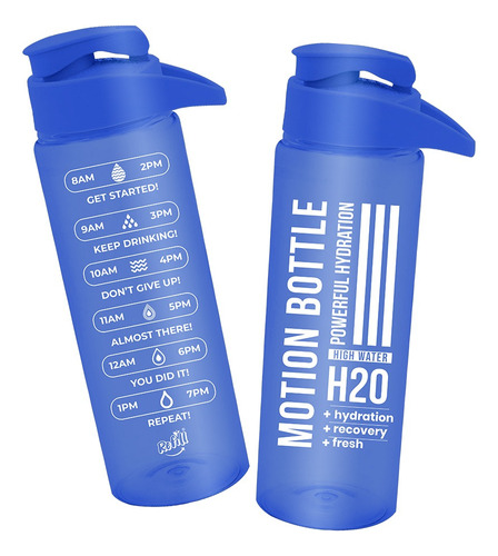 Botella Deportiva Reutilizable Flip Tap 750ml Motivadora