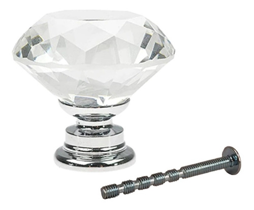 50 Jaladeras Botón De Cristal Forma De Diamante Handy Home