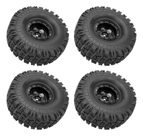 Juego De Ruedas Rc Tires, 4 Unidades, Llantas Crawler, Aleac