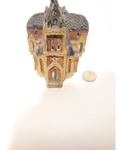 Iglesia De Lujan En Miniatura De Ceramica Terracota (Usado)