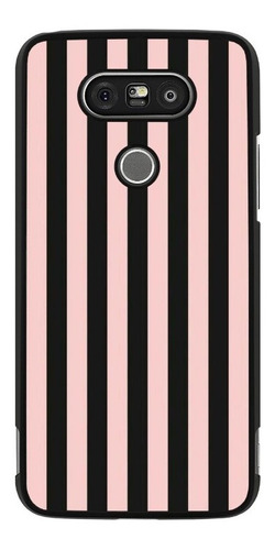 Fundas Protector Uso Rudo Para LG Lineas Rayas Moda 