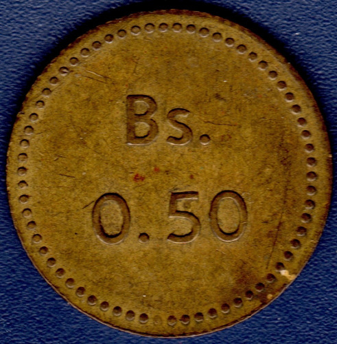 50 Céntimos 1936 Moneda Leproserias Nacionales Cabo Blanco