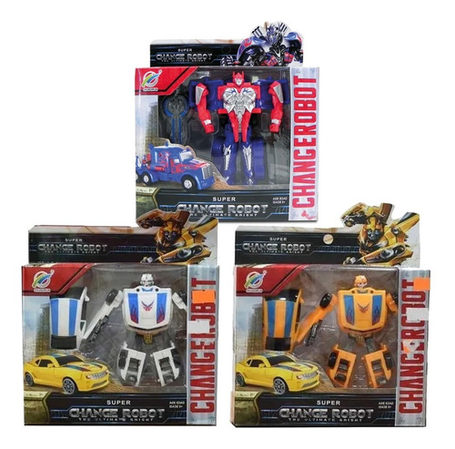 Transformer Figura Change Robot Cambia A Auto Juguete Niños