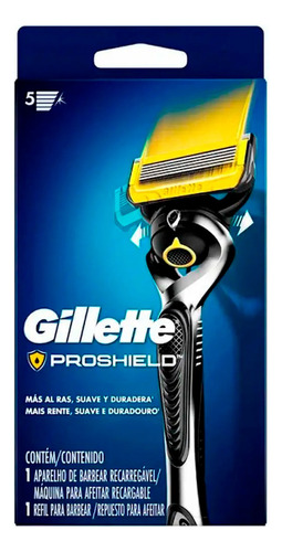 Gillette Proshield Máquina De Afeitar Recargable + Repuesto