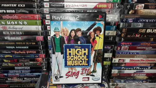 High School Musical Sing It De Play Station 2,funcionando.