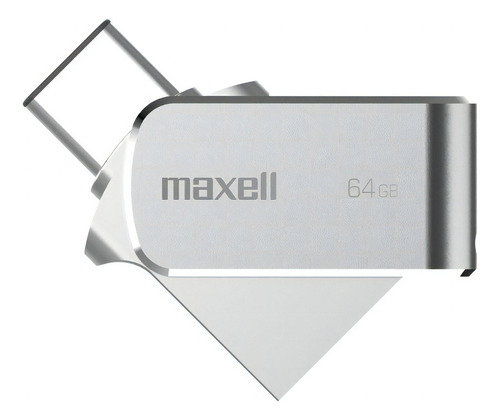 Pendrive Maxell 64gb Usb 3.0 Otg Conector Tipo C Color Gris USB-C OTG64GB3.0