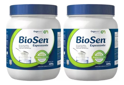 Biosen Espessante Alimentar 400gr 2 Unidades Sabor Sem Sabor