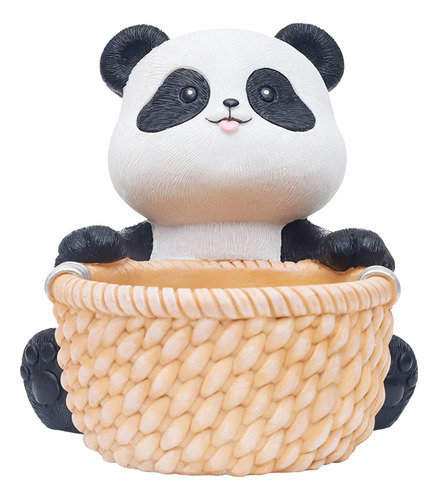 Maceta Pequeña Para Decoración De Mesa, Estatua De Panda