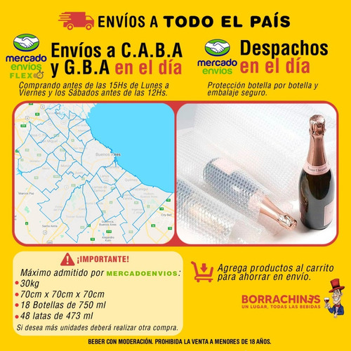 Bravío Vino Malbec X6u 750ml Esmeralda Mendoza