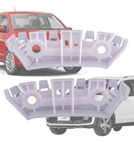 Par Guia Parachoque Dianteiro Volkswagen Up 2014 A 2021
