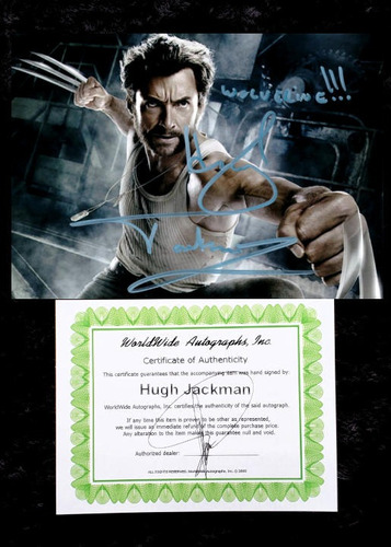 Hugh Jackman Wolverine The X-men Autógrafo En Foto 5x7