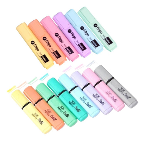 Resaltador Pastel Filgo (resaltadores X 6un.) Vs Colores