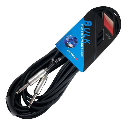 Imagen 1 de 10 de Cable Plug Instrumento Proel Bulk100lu5 5 Metros Niquel*