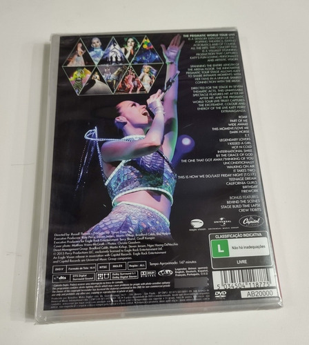 Dvd Katy Perry - ( The Prismatic World Tour Live ) - 2015