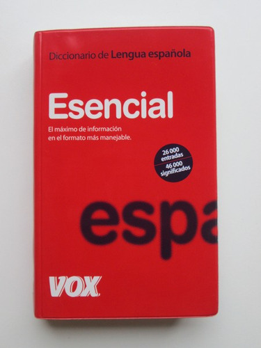 Diccionario De Lengua Española Esencial Vox