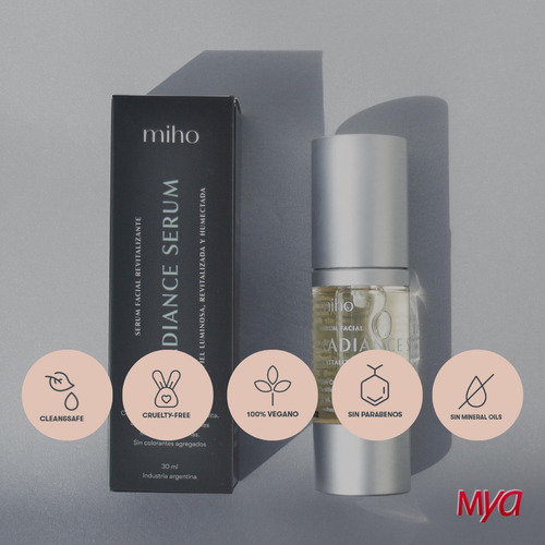 Serum Facial Radiance Serum 30ml Miho Cosmetics Revitaliza