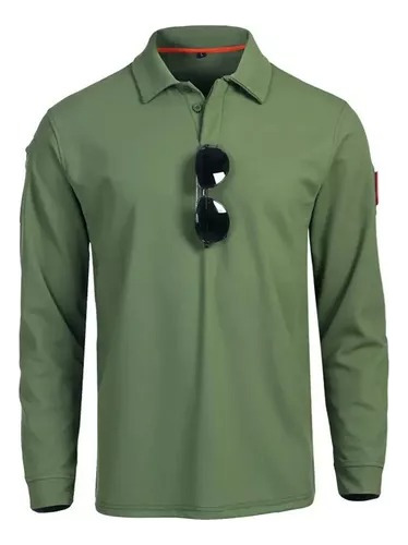 Camisa De Polo Manga Larga Playera Casual Táctica Militar